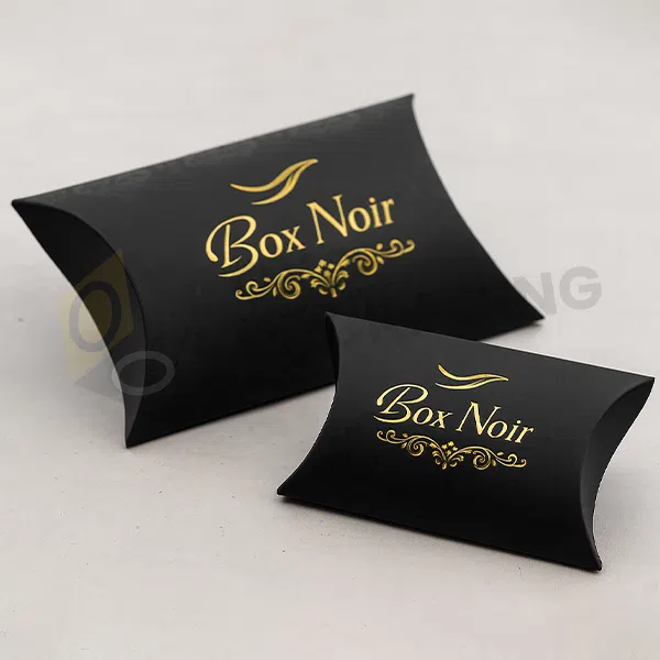 custom black pillow packaging